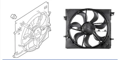 Fan của bộ tản nhiệt cho Nissan Rogue Sport 2017 - Chất lượng OEM